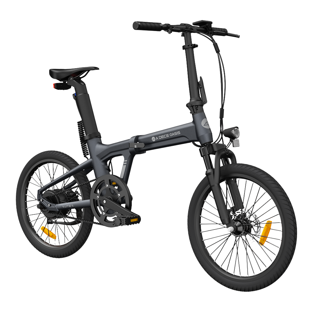 Folding electric bicycle ADO A20S AIR with front suspension, gray product image