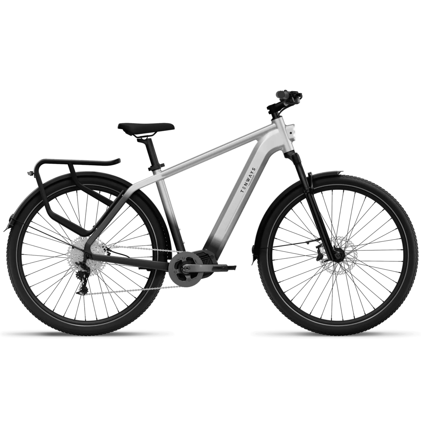Electric bicycle TENWAYS AGO X, 29" Gradient Silver (L) product image