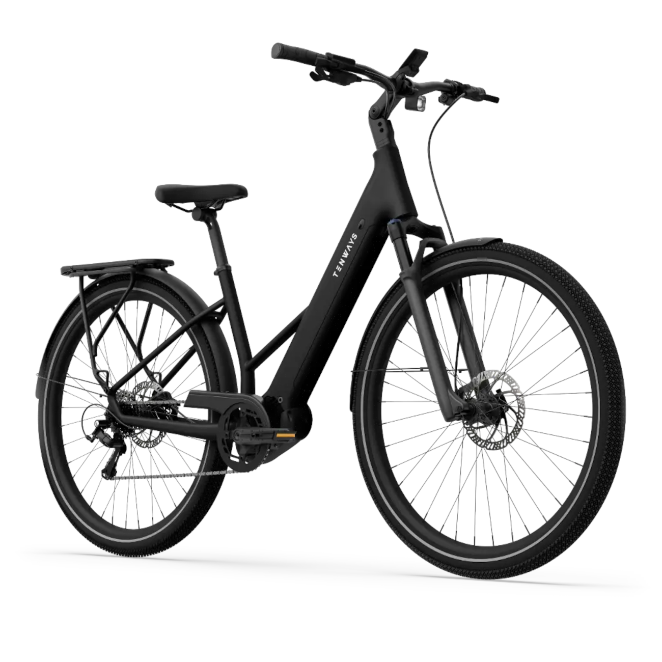 Electric bicycle TENWAYS Ago Air, Midnight Black product image