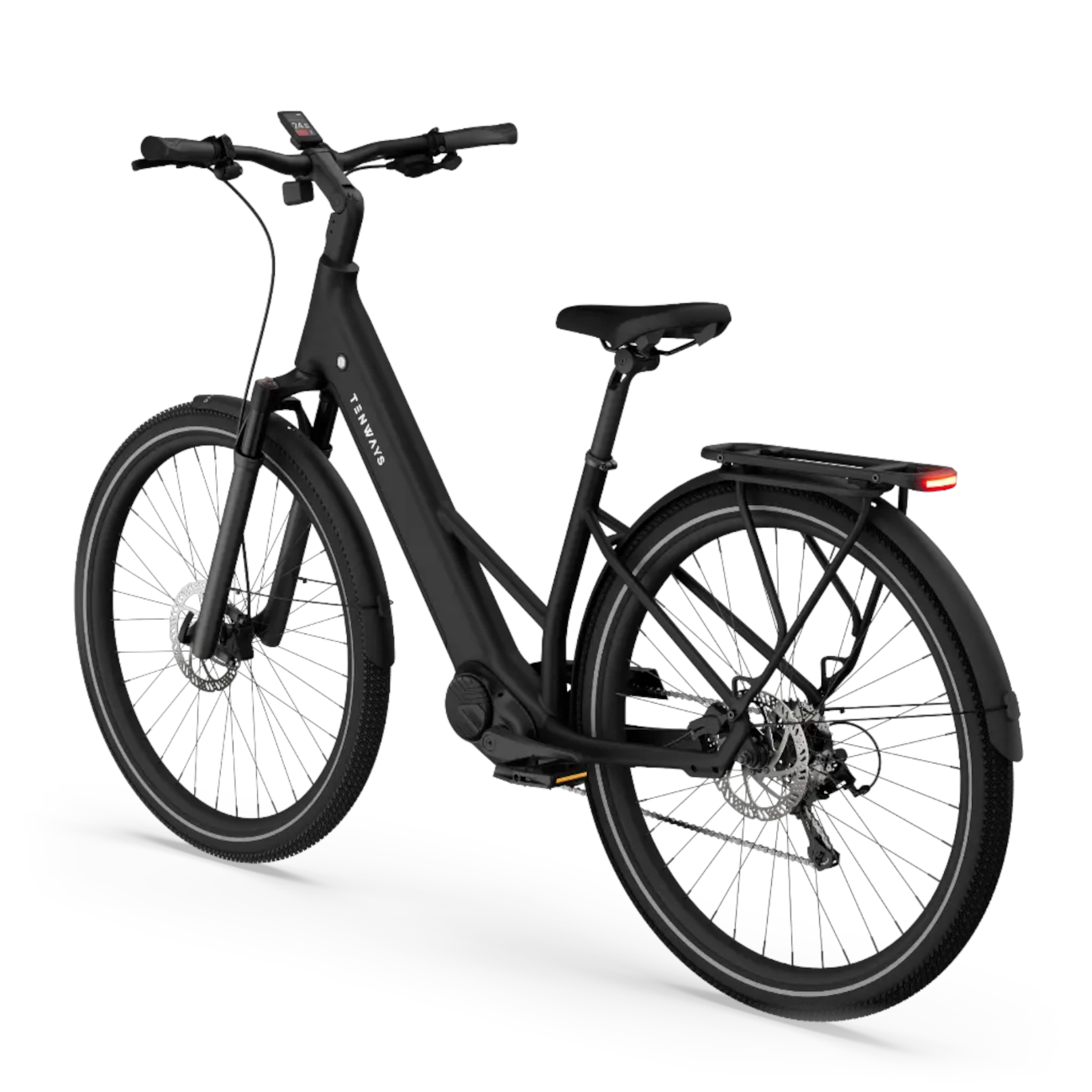 Electric bicycle TENWAYS Ago Air, Midnight Black product image
