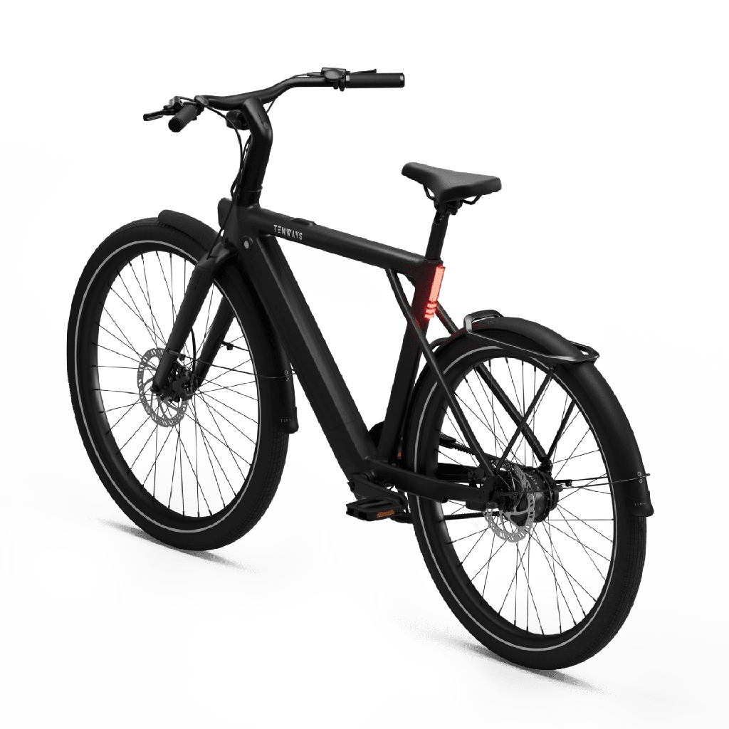 Electric bicycle TENWAYS CGO009, Midnight Black product image