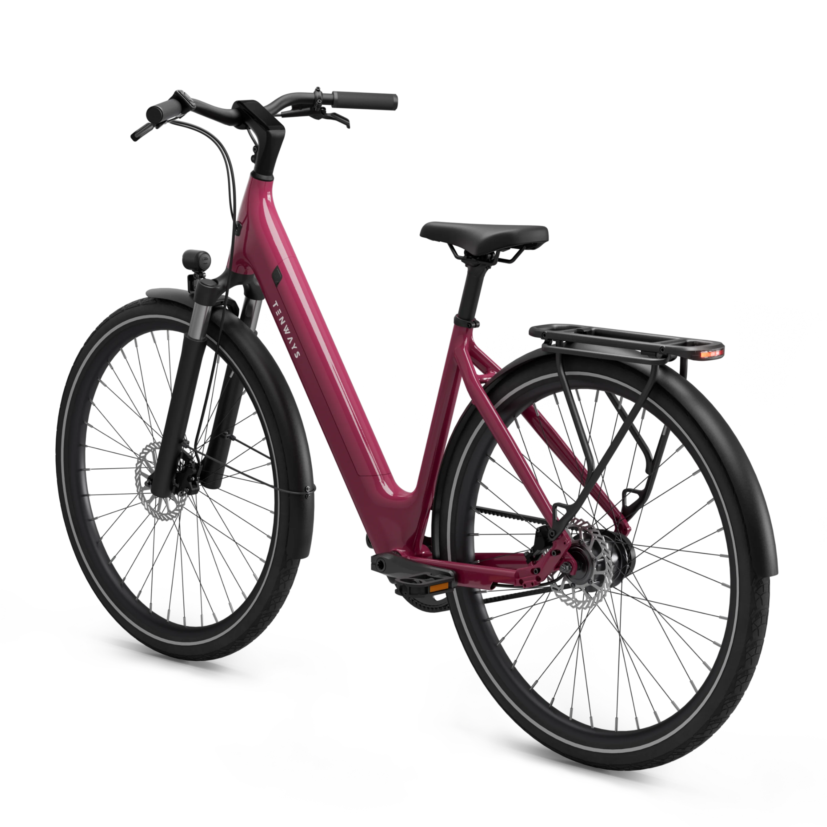 Electric bicycle TENWAYS CGO800S, Wild Berry product image
